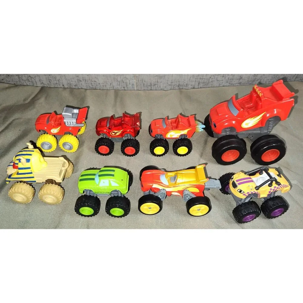 Mattel Blaze And The Monster Machines Lot of 8 Trucks